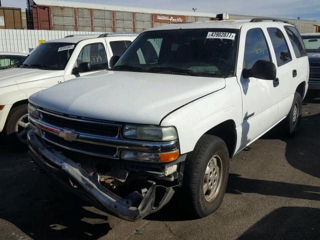 1GNEK13V13R266213 - 2003 CHEVROLET TAHOE K150 WHITE photo 2