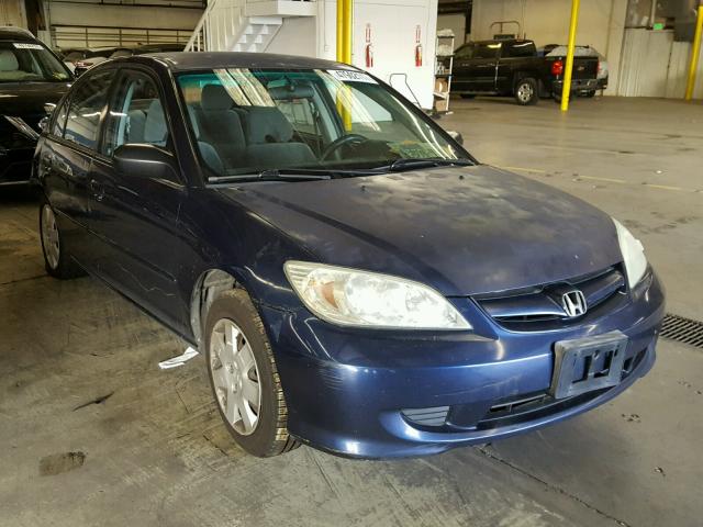 2HGES16584H555161 - 2004 HONDA CIVIC LX BLUE photo 1