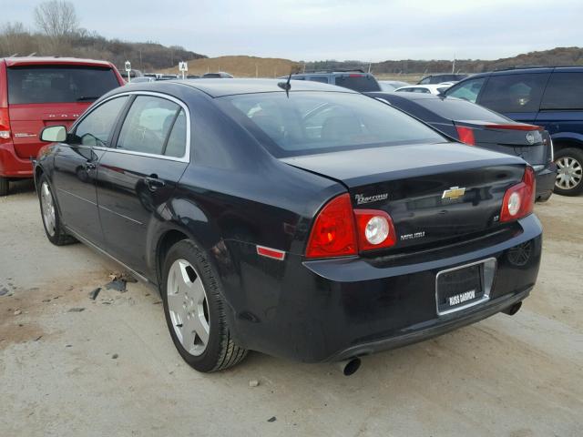 1G1ZJ577594158272 - 2009 CHEVROLET MALIBU 2LT BLACK photo 3