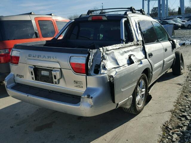 4S4BT62C267101868 - 2006 SUBARU BAJA SPORT SILVER photo 4