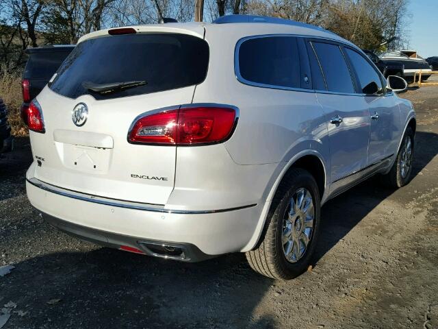 5GAKRBKD8HJ345312 - 2017 BUICK ENCLAVE WHITE photo 4