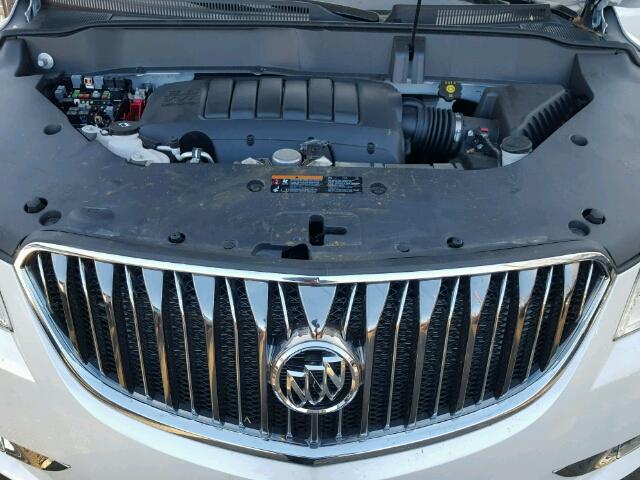 5GAKRBKD8HJ345312 - 2017 BUICK ENCLAVE WHITE photo 7