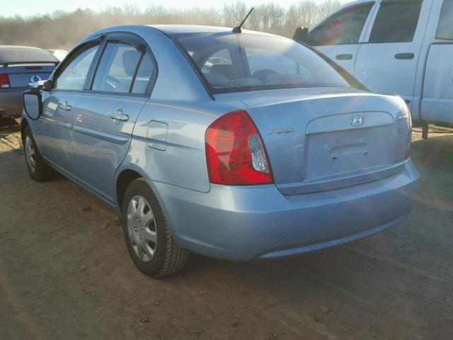 KMHCN46C38U203505 - 2008 HYUNDAI ACCENT GLS BLUE photo 3