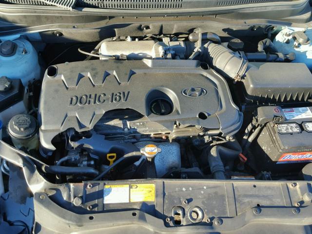 KMHCN46C38U203505 - 2008 HYUNDAI ACCENT GLS BLUE photo 7