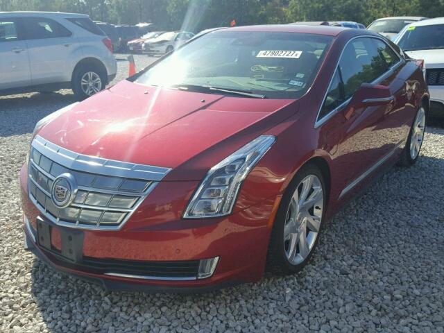 1G6RL1E49EU600308 - 2014 CADILLAC ELR RED photo 2