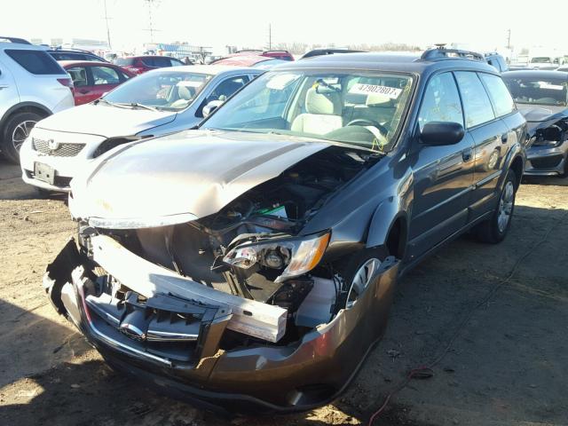 4S4BP60C496342235 - 2009 SUBARU OUTBACK BROWN photo 2