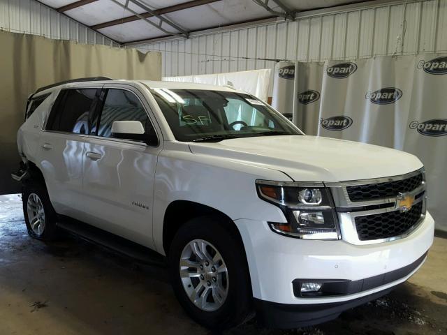 1GNSCBKC8FR639628 - 2015 CHEVROLET TAHOE C150 WHITE photo 1