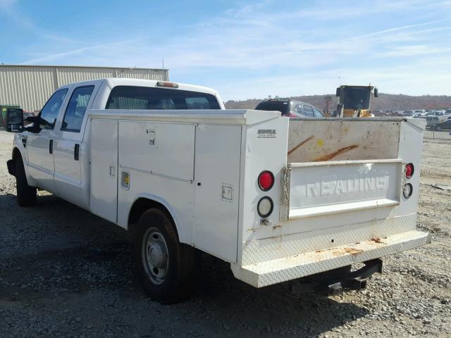 1FTSW2A58AEB36278 - 2010 FORD F250 SUPER WHITE photo 3