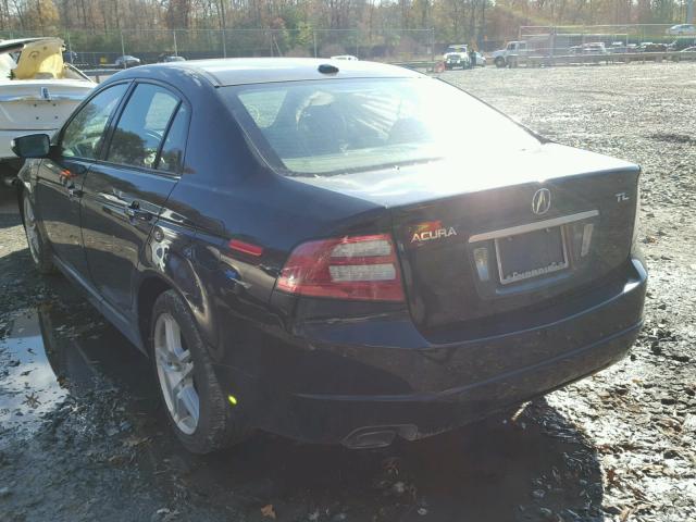 19UUA66238A054541 - 2008 ACURA TL BLACK photo 3