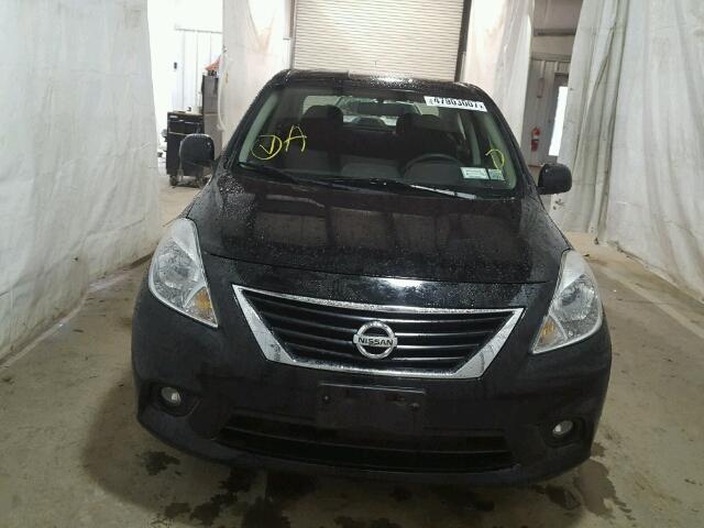 3N1CN7AP2CL860995 - 2012 NISSAN VERSA S BLACK photo 9