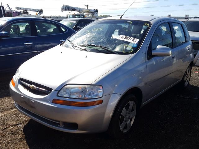 KL1TD66618B214969 - 2008 CHEVROLET AVEO BASE Күміс фото 2