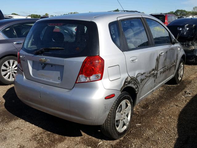 KL1TD66618B214969 - 2008 CHEVROLET AVEO BASE Күміс фото 4