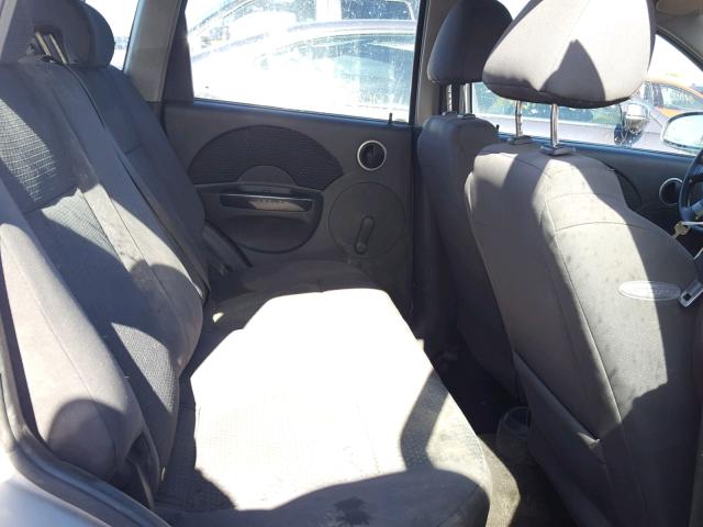 KL1TD66618B214969 - 2008 CHEVROLET AVEO BASE Күміс фото 6