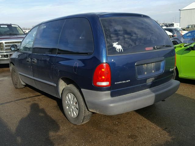 2C4FJ25B6YR665127 - 2000 CHRYSLER VOYAGER BLUE photo 3