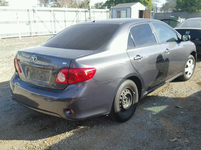 1NXBU40E29Z153903 - 2009 TOYOTA COROLLA BA CHARCOAL photo 4