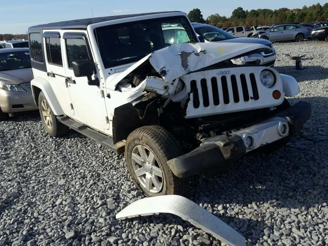 1C4HJWEGXCL195567 - 2012 JEEP WRANGLER U WHITE photo 1