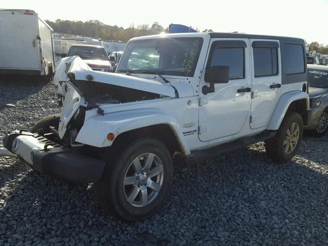 1C4HJWEGXCL195567 - 2012 JEEP WRANGLER U WHITE photo 2