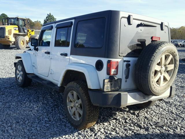 1C4HJWEGXCL195567 - 2012 JEEP WRANGLER U WHITE photo 3