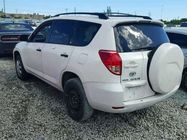 JTMZD33V075044159 - 2007 TOYOTA RAV4 WHITE photo 3