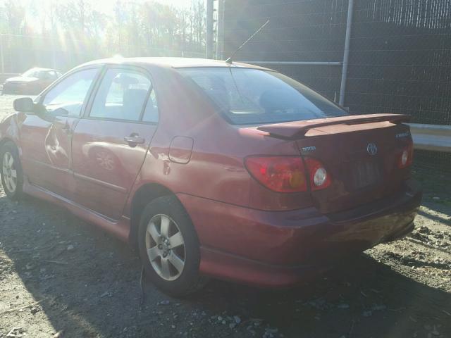 2T1BR38E04C290364 - 2004 TOYOTA COROLLA CE BURGUNDY photo 3