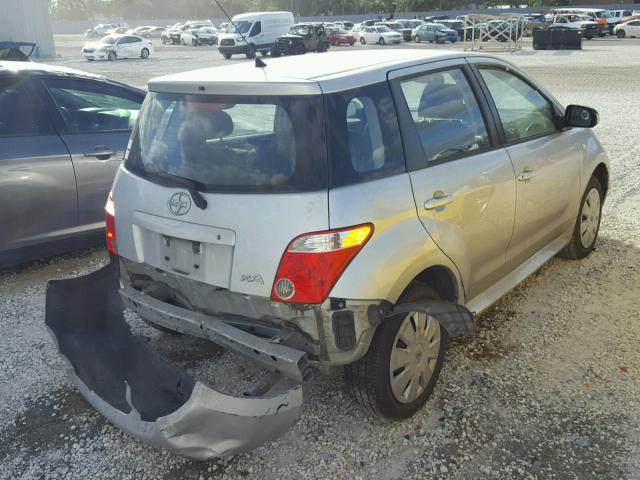 JTKKT624960132369 - 2006 TOYOTA SCION XA SILVER photo 4
