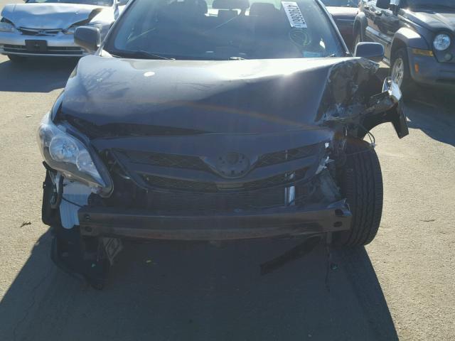 5YFBU4EE5DP113320 - 2013 TOYOTA COROLLA BA BLACK photo 7