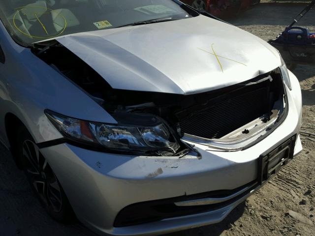 19XFB2F86EE200179 - 2014 HONDA CIVIC EX SILVER photo 9