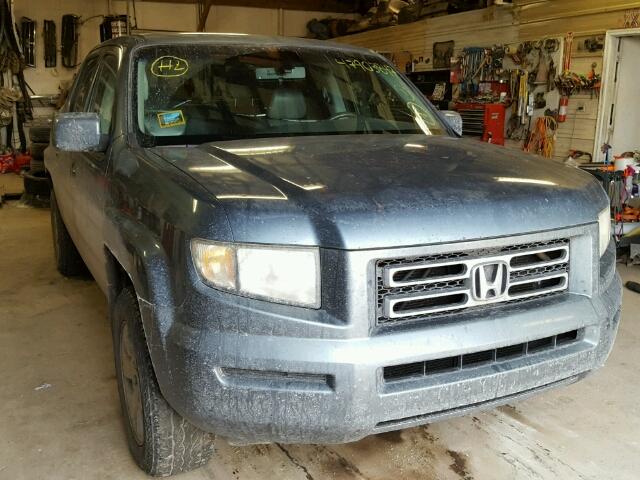 2HJYK16546H530252 - 2006 HONDA RIDGELINE BLUE photo 1