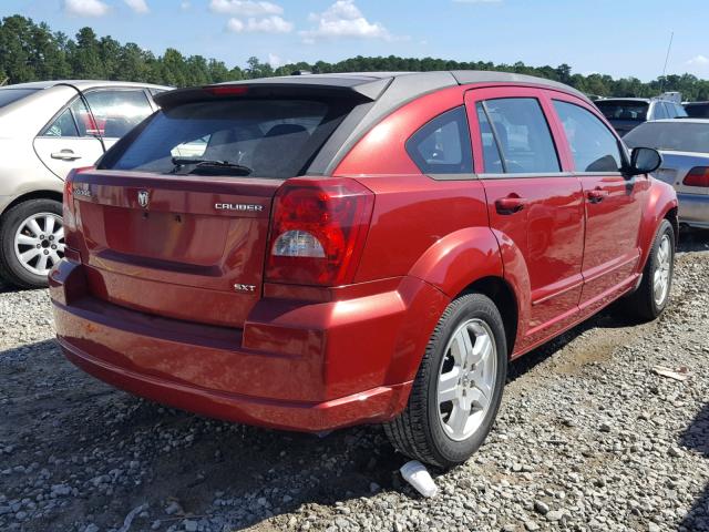 1B3HB48A09D148061 - 2009 DODGE CALIBER SX RED photo 4