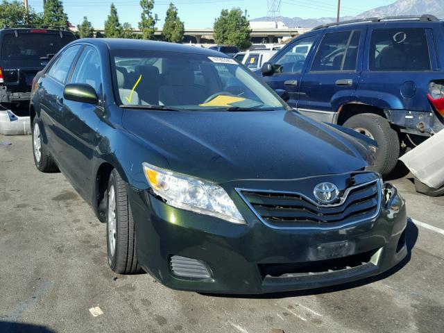 4T1BF3EK2BU736576 - 2011 TOYOTA CAMRY BASE GREEN photo 1