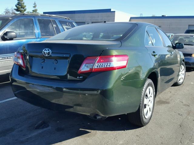 4T1BF3EK2BU736576 - 2011 TOYOTA CAMRY BASE GREEN photo 4