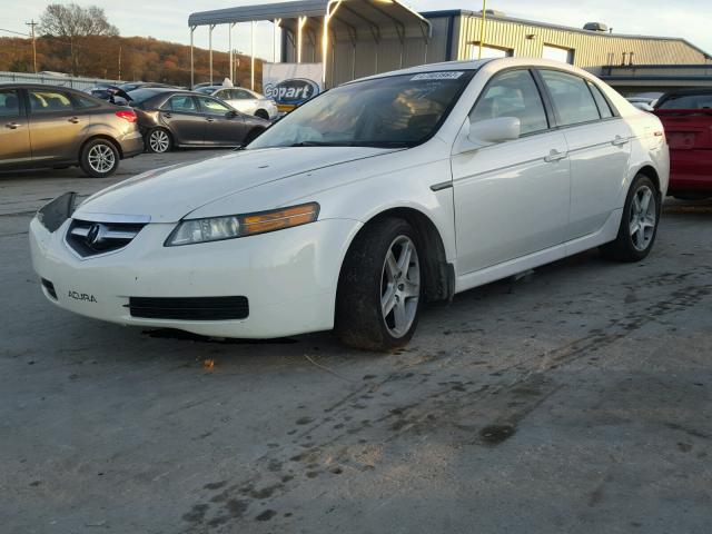 19UUA66284A074603 - 2004 ACURA TL WHITE photo 2