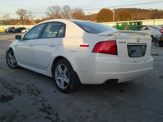 19UUA66284A074603 - 2004 ACURA TL WHITE photo 3