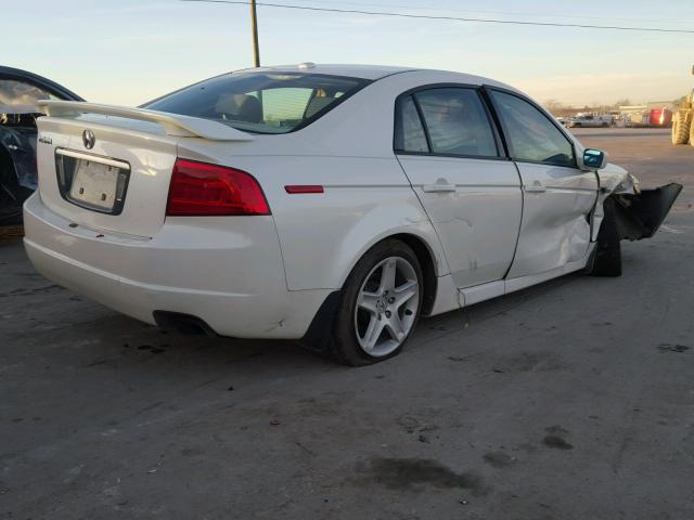 19UUA66284A074603 - 2004 ACURA TL WHITE photo 4