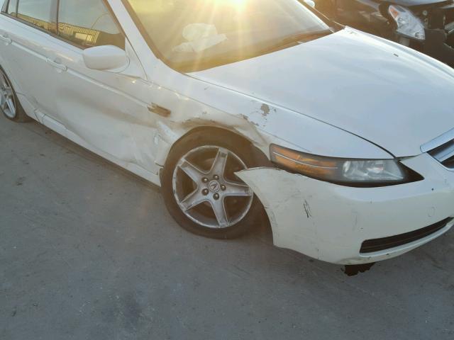 19UUA66284A074603 - 2004 ACURA TL WHITE photo 9