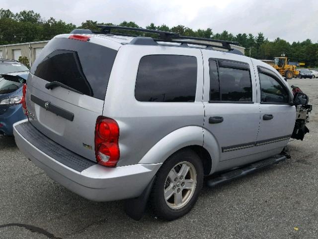 1D8HB48N68F124417 - 2008 DODGE DURANGO SL SILVER photo 4