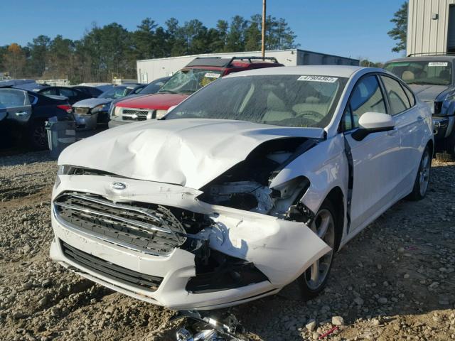 3FA6P0G74GR323038 - 2016 FORD FUSION S WHITE photo 2