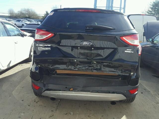 1FMCU9GX8GUA89601 - 2016 FORD ESCAPE SE BLACK photo 9