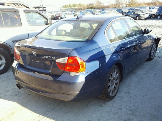 WBAVD33566KV66533 - 2006 BMW 330 XI BLUE photo 4