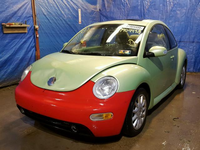 3VWCK31C15M412897 - 2005 VOLKSWAGEN NEW BEETLE Yaşıl foto 2