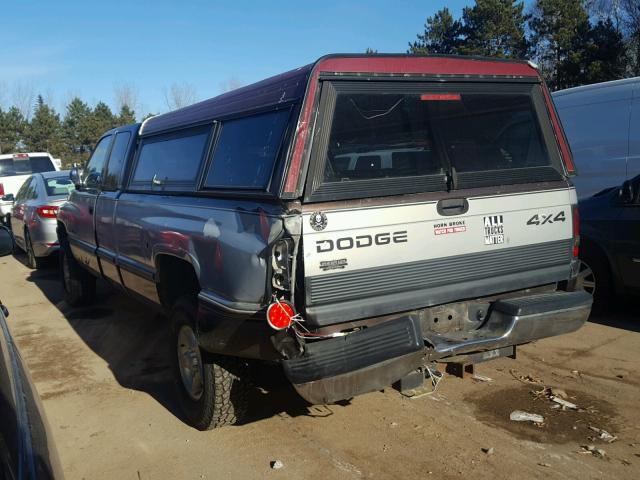 1B7HF13Y5VJ571784 - 1997 DODGE RAM 1500 GRAY photo 3