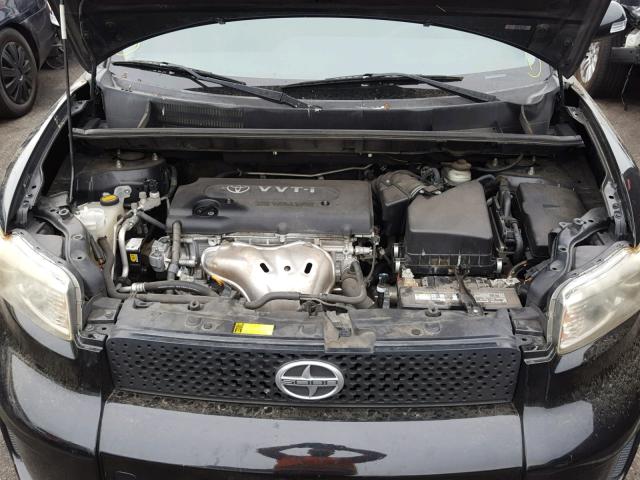 JTLKE50E891070408 - 2009 TOYOTA SCION XB შავი ფოტო 7