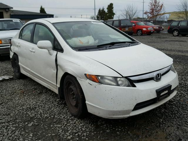 1HGFA16598L018590 - 2008 HONDA CIVIC LX WHITE photo 1