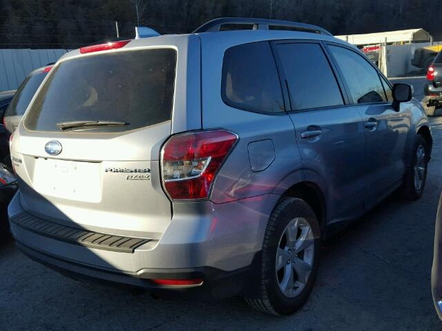 JF2SJADC4GG448440 - 2016 SUBARU FORESTER 2 SILVER photo 4