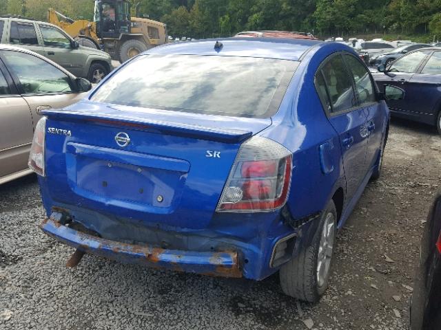 3N1AB6AP3AL605456 - 2010 NISSAN SENTRA 2.0 BLUE photo 4