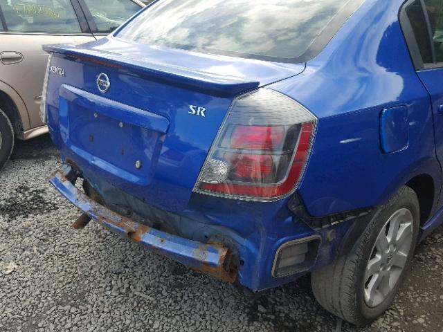 3N1AB6AP3AL605456 - 2010 NISSAN SENTRA 2.0 BLUE photo 9