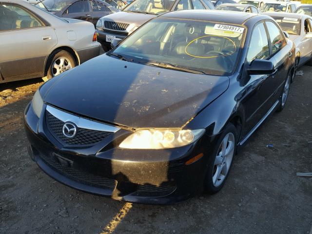 1YVHP80D835M03726 - 2003 MAZDA 6 S BLACK photo 2