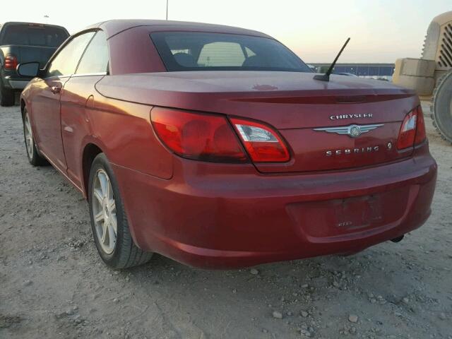 1C3LC55D19N543231 - 2009 CHRYSLER SEBRING TO MAROON photo 3