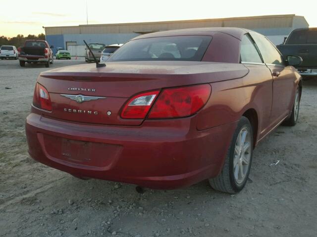 1C3LC55D19N543231 - 2009 CHRYSLER SEBRING TO MAROON photo 4