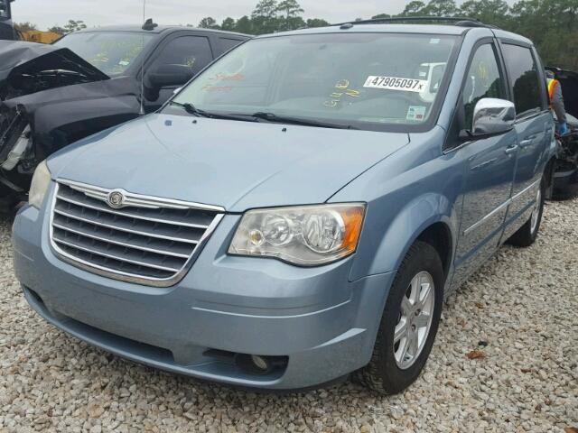 2A4RR5D14AR494491 - 2010 CHRYSLER TOWN & COU TEAL photo 2